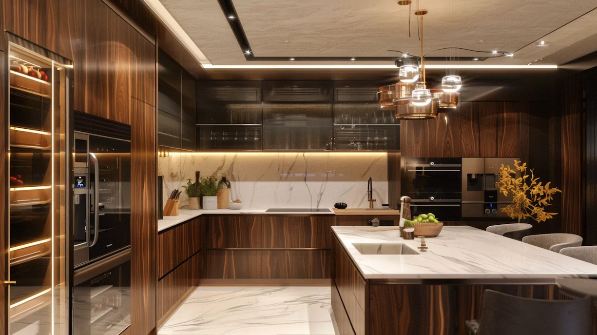 Finished Modern Bespoke Kitchen