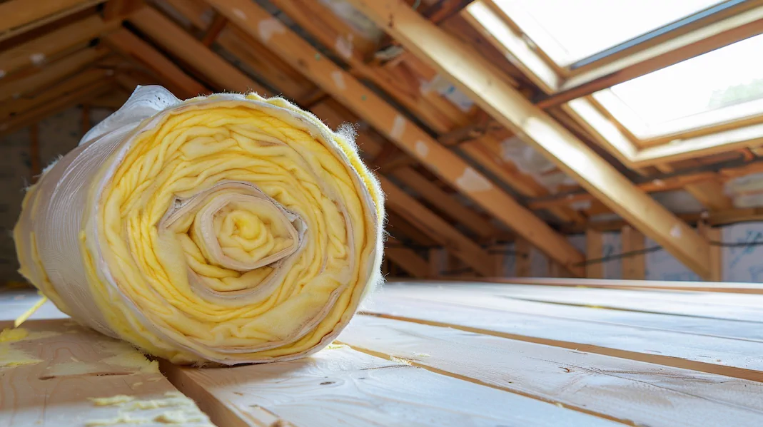 Installing Isover Insulation Between Rafters