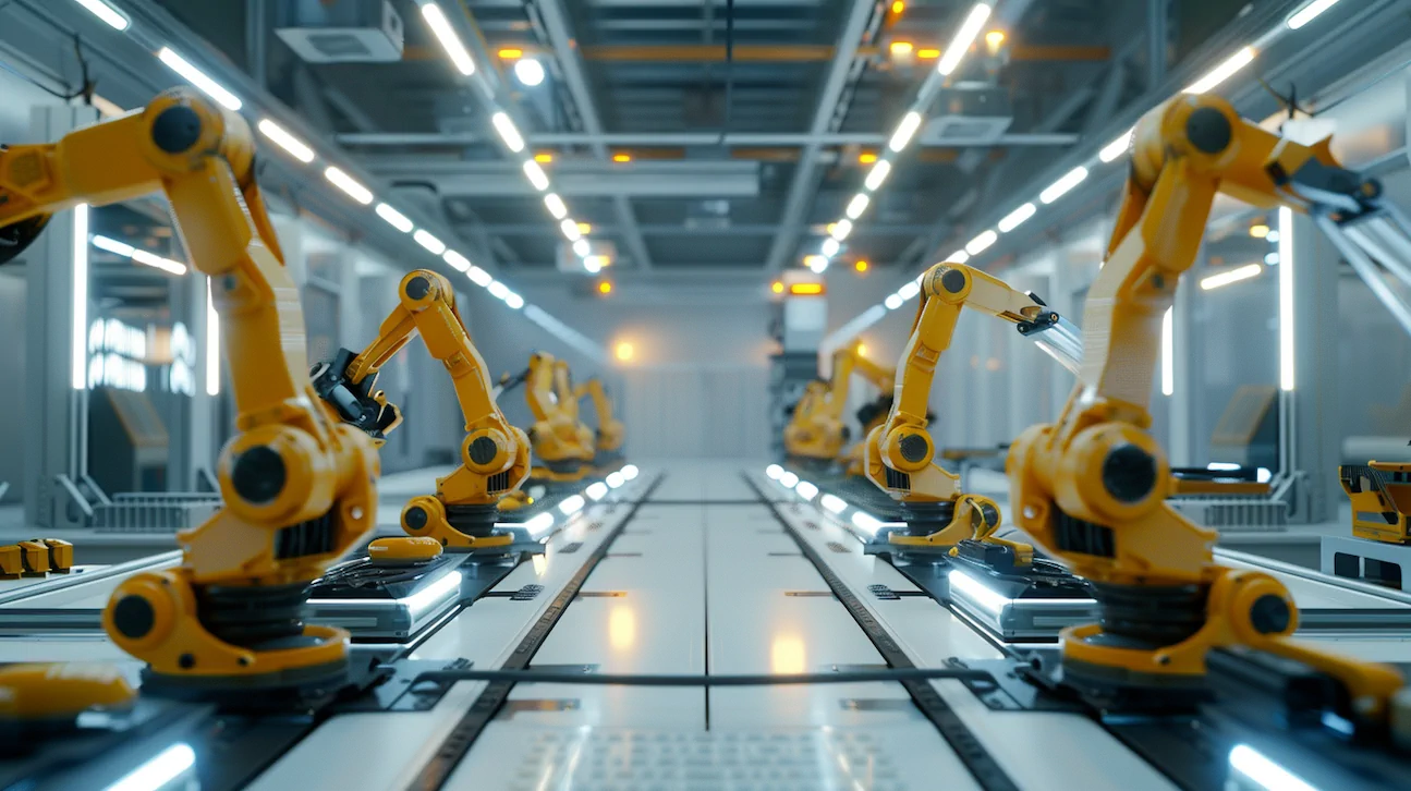 Modern automated manufacturing plant in Poland